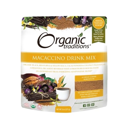 Organic Traditions Macaccino Drink Mix 